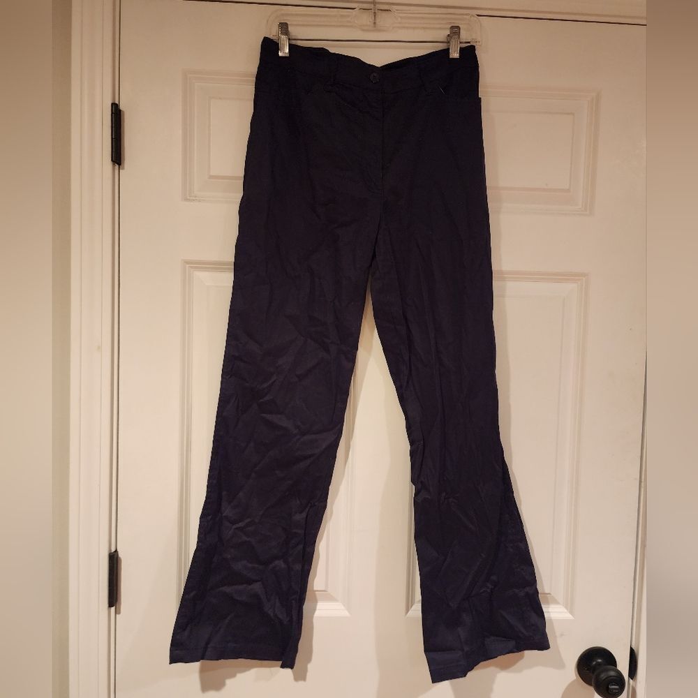 Cotton Connection smooth black bootcut pants Size 8